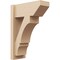 Ekena Millwork 8-in W x 18-in D x 26-in H Balboa Slat Rough Cedar Woodgrain TimberThane Outlooker, Primed Tan OUTUR080X18X26BOA24RCPR - alternate 1